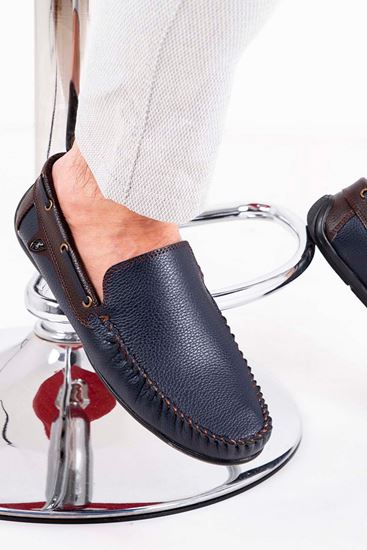 Freemax Erkek Rog Loafer Ayakkabı Rog.227 Lacivert Kahve