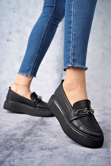 Freemax Kadın  Günlük Oxford Ayakkabı Abb.1502 Siyah