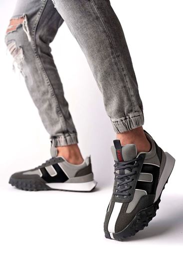 Freemax Unisex  Konforlu Outdoor Spor Ayakkabı 2356 Füme Buz