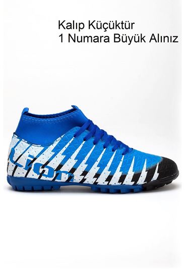 Freemax Unisex Çoraplı Halı saha Futbol Ayakkabısı Freemax.1452 Siyah Sax