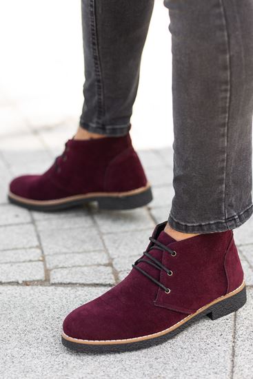 Freemax Erkek Papi Bağlı Kışlık Erkek Bot Freemax.Bgl102 Süet Bordo