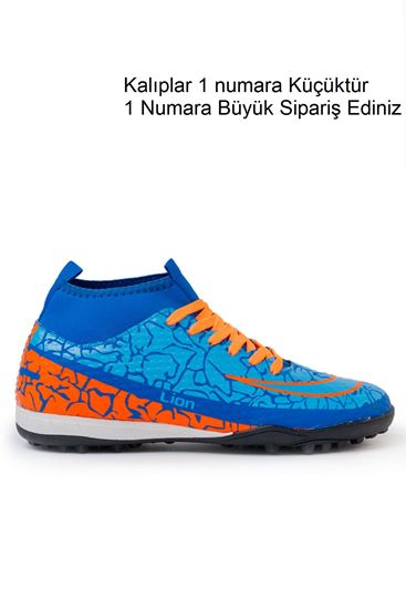 Freemax Unisex Çoraplı Halı saha Futbol Ayakkabısı Freemax.1072 Sax Turuncu