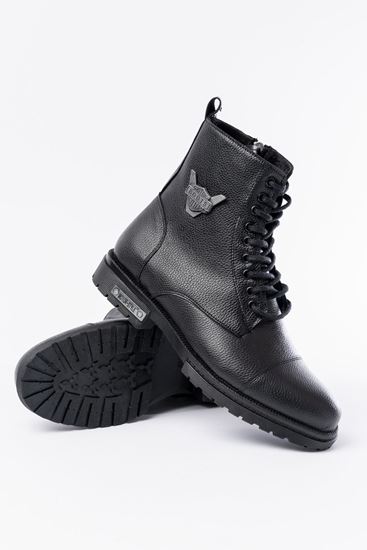 Freemax Su ve Soğuk Geçirmez Kauçuk Taban Fermuarlı Kışlık Kürklü Garantili Erkek Bot 5289 SİYAH