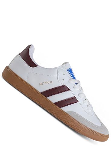 Freemax Uniseks Sneaker Esnek Yumuşak Spor Ayakkabı Samba.530 Beyaz Bordo