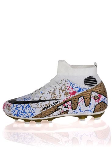 Freemax Laliga Air Çoraplı Krampon Futbol Ayakkabısı L501 Beyaz