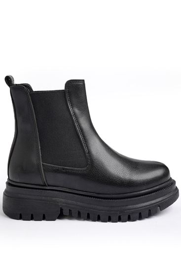 Freemax Su Geçirmez İçi Kürklü Yüksek Taban Yanlar Lastikli Çok Hafif Taban Garantili Kışlık Kadın Bot Çizme Freemax.ZEN.BOT.2224 Siyah