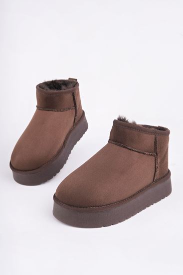 Freemax Çocuk Termal Yünlü Ev Bot Uggm.304 Kahverengi