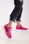 Freemax Kadın  Yazlık Fileli Spor Sneaker Yürüyüş Hafif Rahat Ayakkabı H30 Fuşya