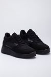 Freemax Kadın  Yazlık Fileli Spor Sneaker Yürüyüş Hafif Rahat Ayakkabı H30 Siyah