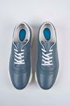 Freemax Erkek İç Dış Hakiki Deri Eva  Jel İç Taban Spor Sneaker Ayakkabı LSNS.HD 355 Mavi
